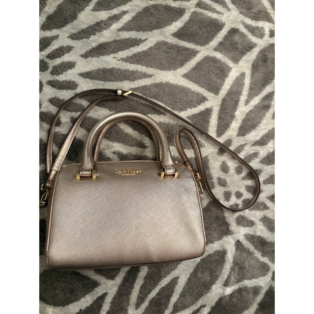 Gold Kate Spade Cameron Street Large Satchel Crossbody Bag
